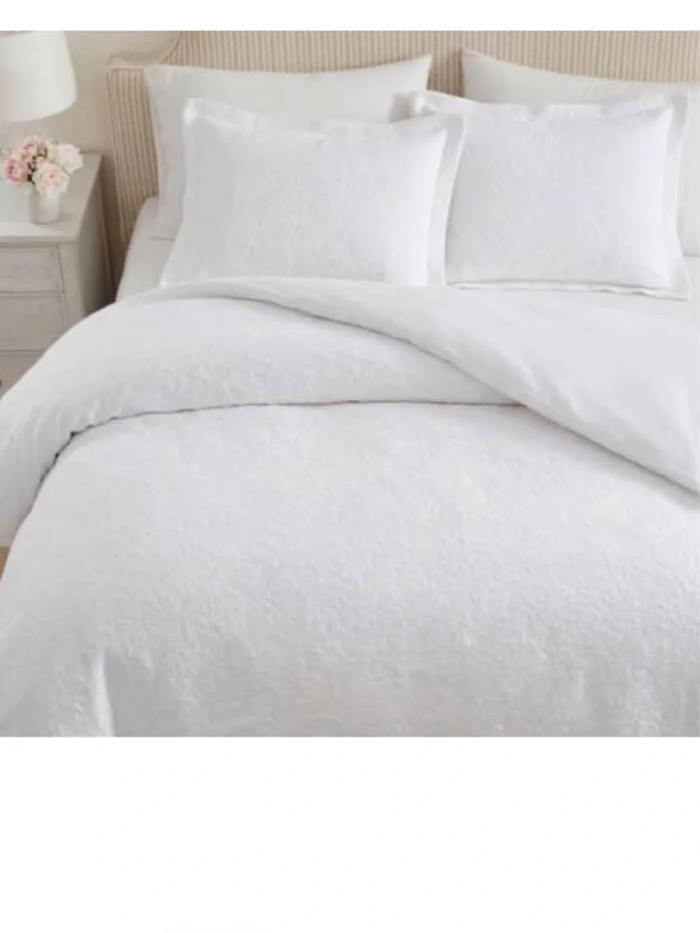 Martha Stewart - Queen Comforter Set, Naturally Soft Cotton-Rich Jacquard
